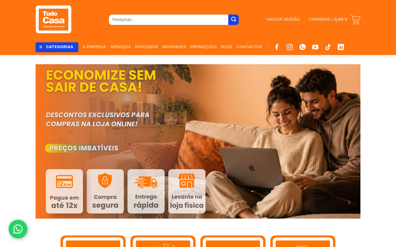 Loja online Tudo Casa